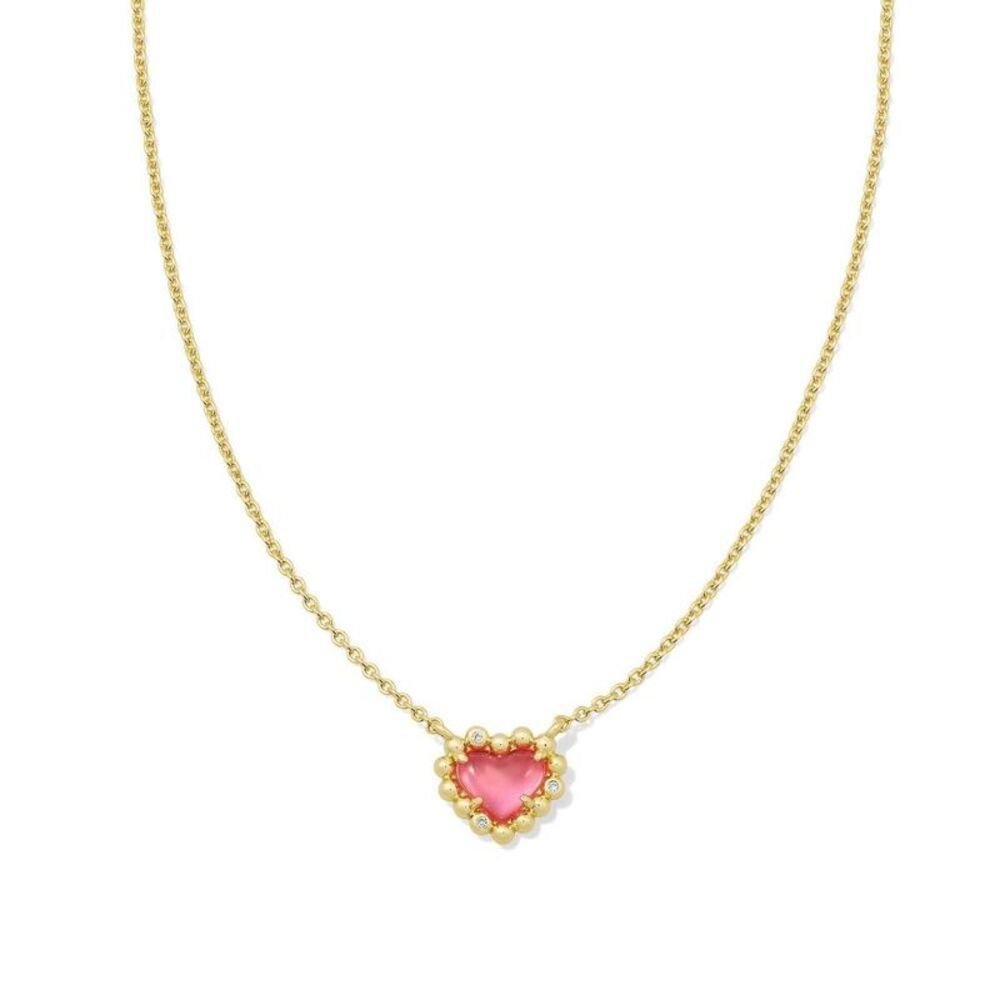 Kendra Scott -  Anna Framed Pendant Necklace - Pink/G Pink/Gold